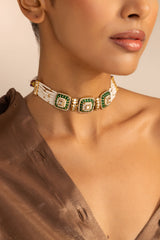 Emerald Polki Royal Choker