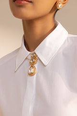 Trayi Polki Pendant Set