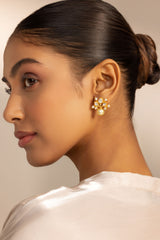 Naira Polki Pearl Studs