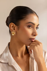 Naira Polki Pearl Studs