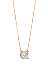 Classic Round Solitaire Necklace