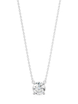 Classic Round Solitaire Necklace