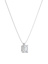 Emerald Cut Solitaire Necklace