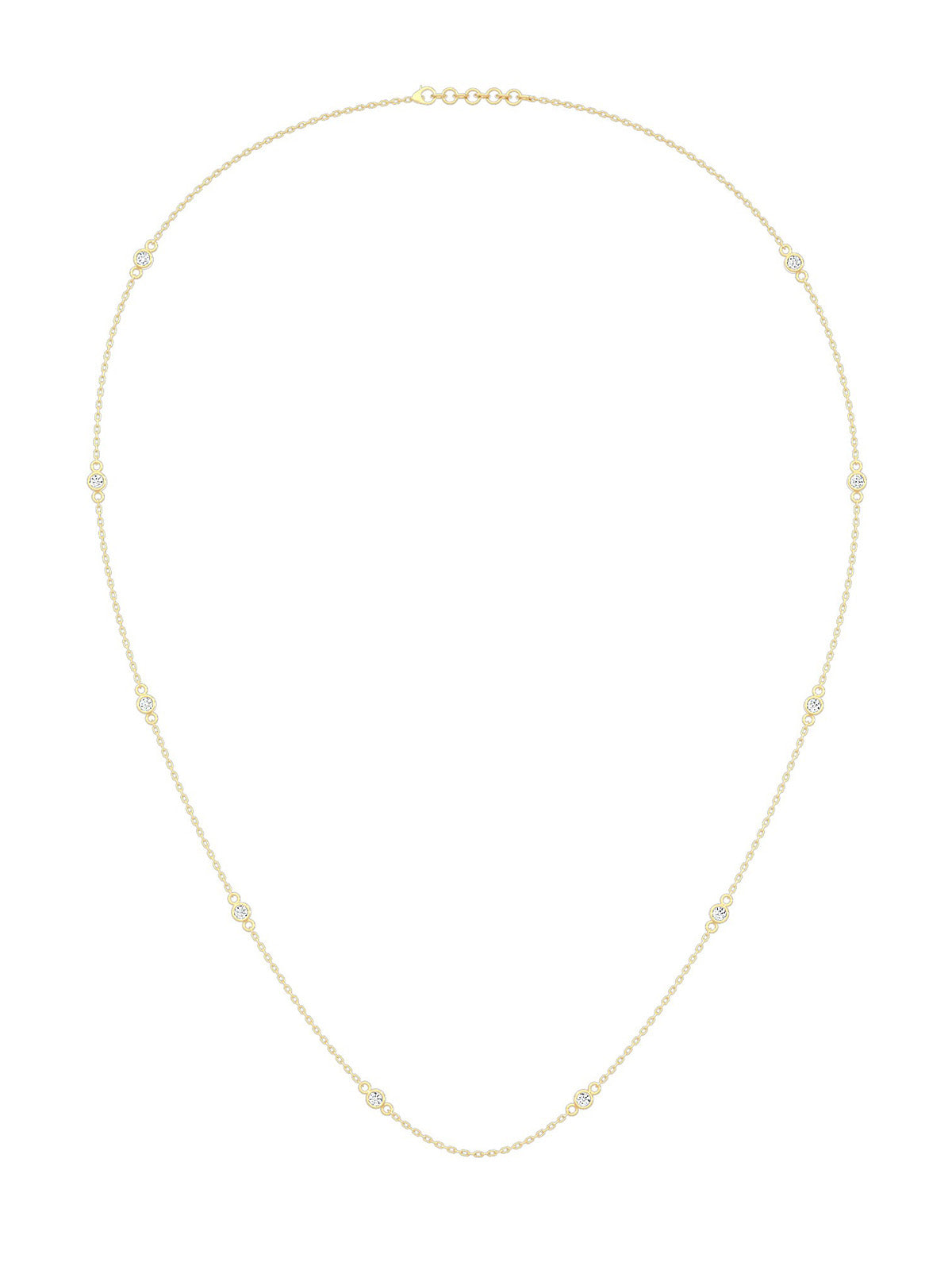 Circle Drops Necklace