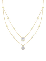 Double Layer Diamond Necklace