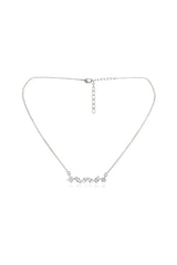 Gold Multi Shape CZ Flower Necklace