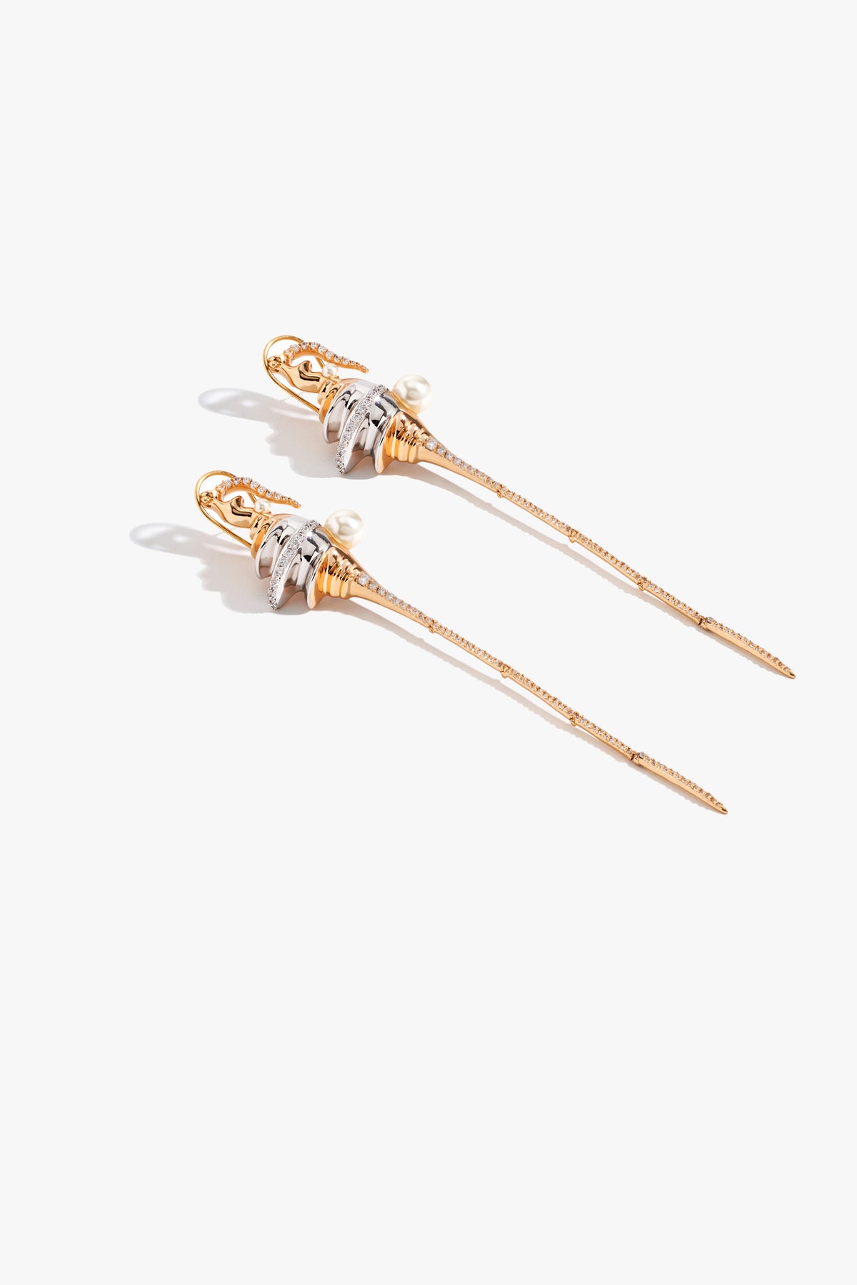 Modern Sculptural Ear Climber Earrings