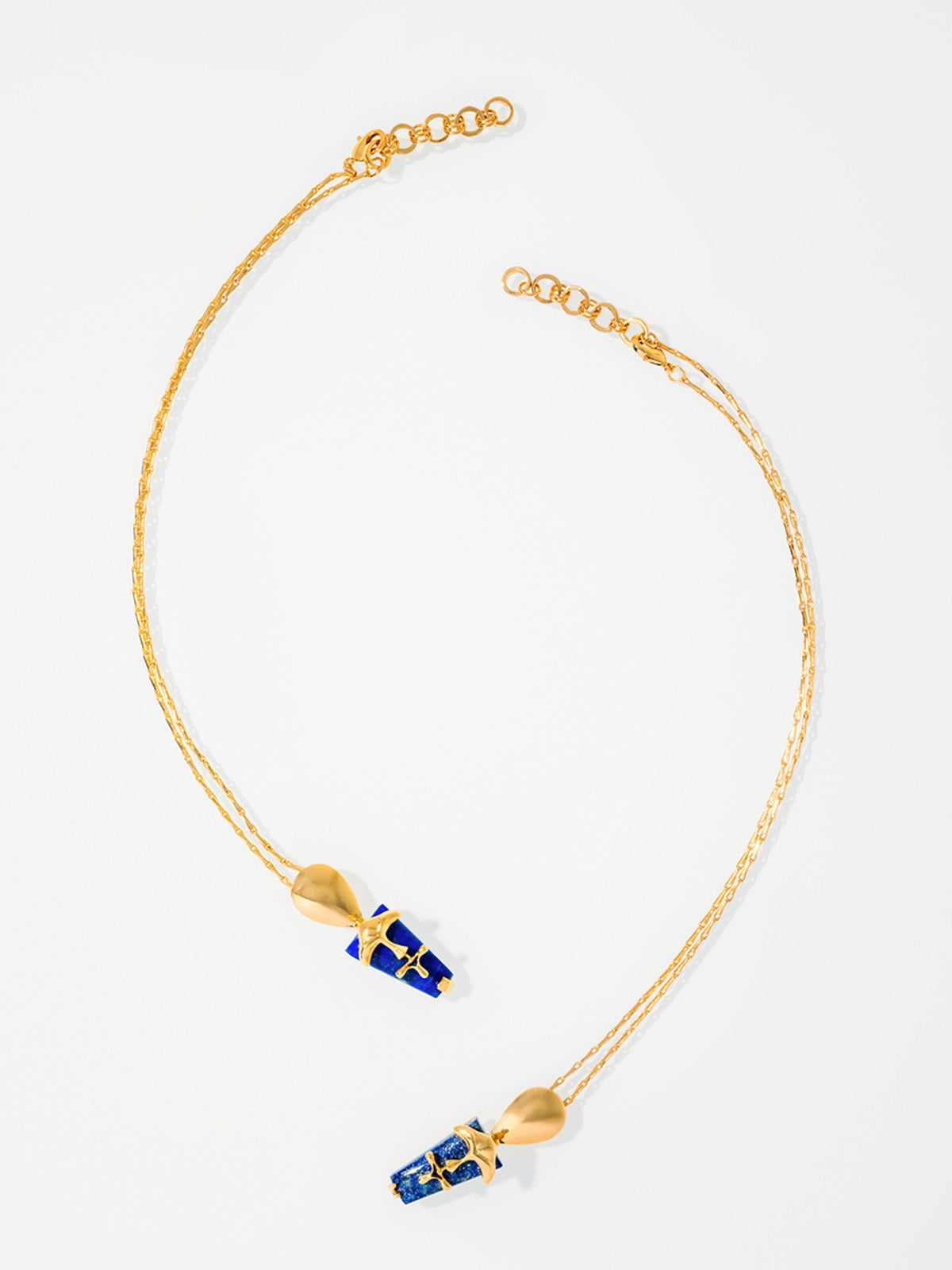 Iconic Sculpt Blue Neckace