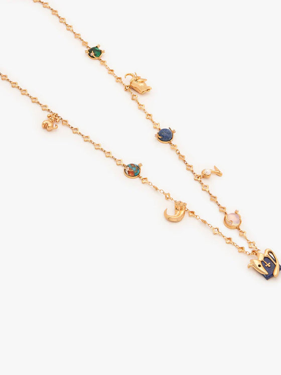 Scorpio Vintage Celestial Halo Necklace