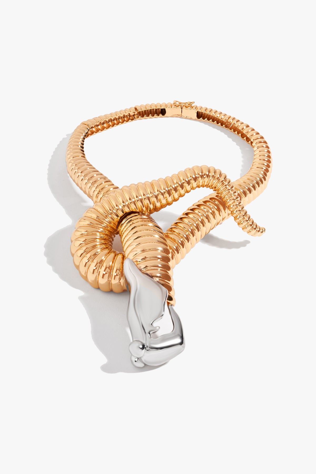 Seris Dual Tone Gold Plated Choker Necklace