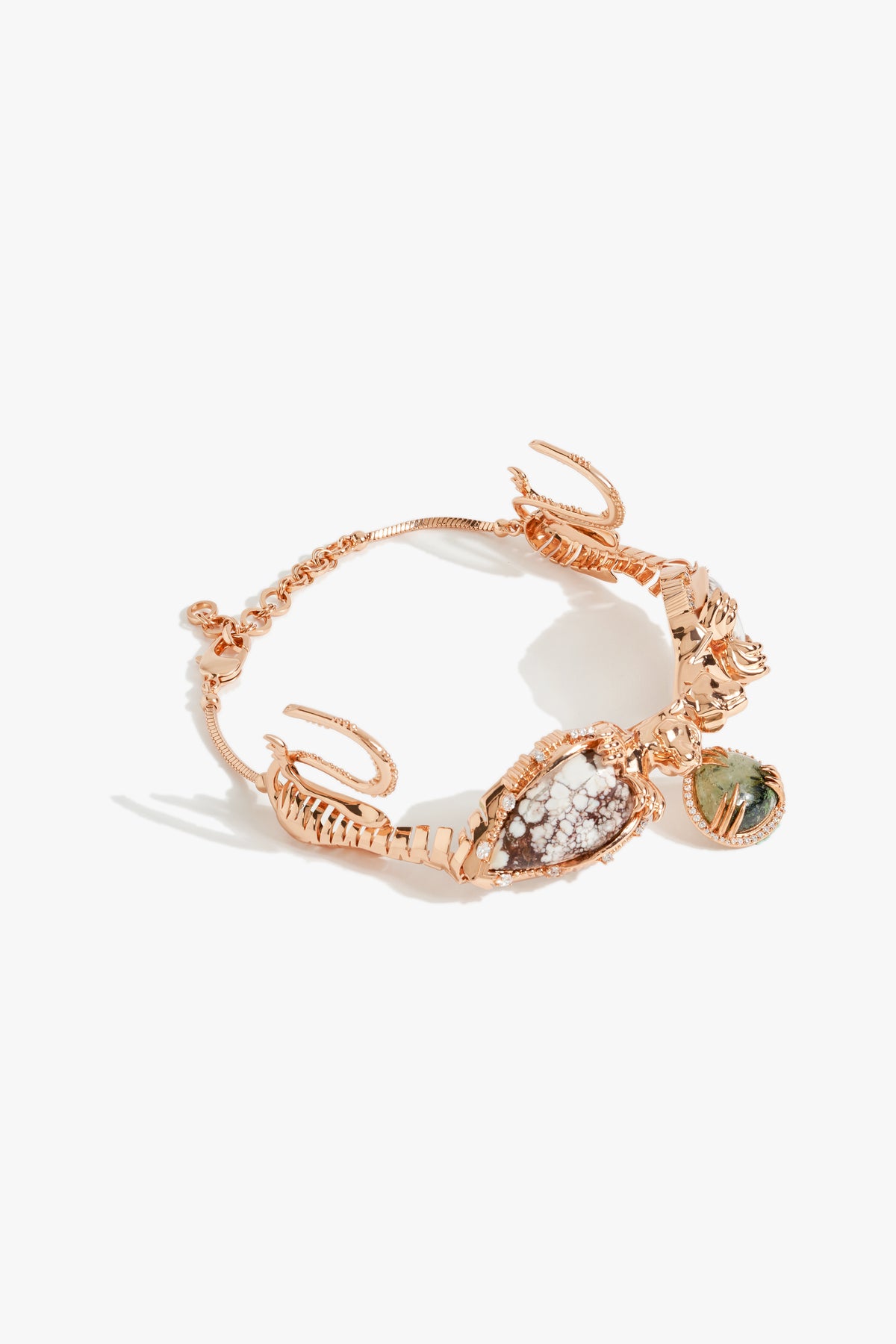 Wild Horse Jasper Leopard Crest Choker