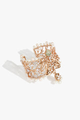 Wild Leopard Prehnite Statement Cuff