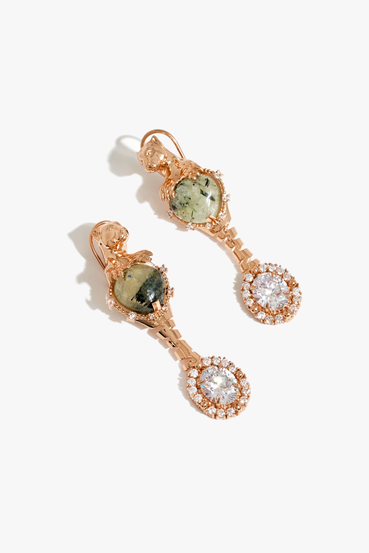 Prehnite Leopard Trail Danglers