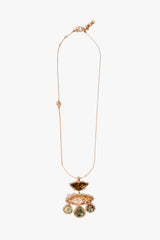 Triad of Leopards Crown Pendant