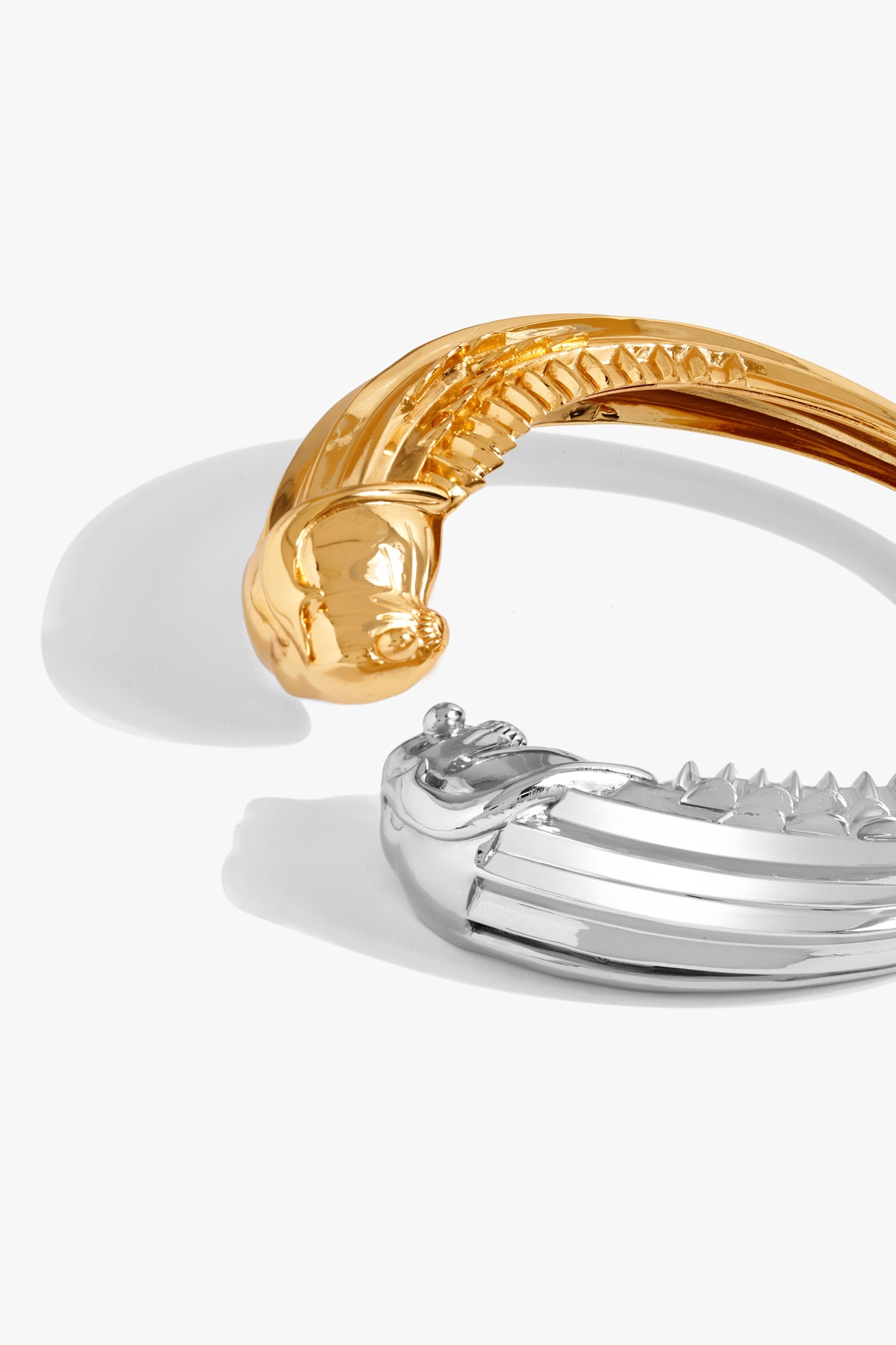 Gold Plated Dual Halo Torque Choker Necklace