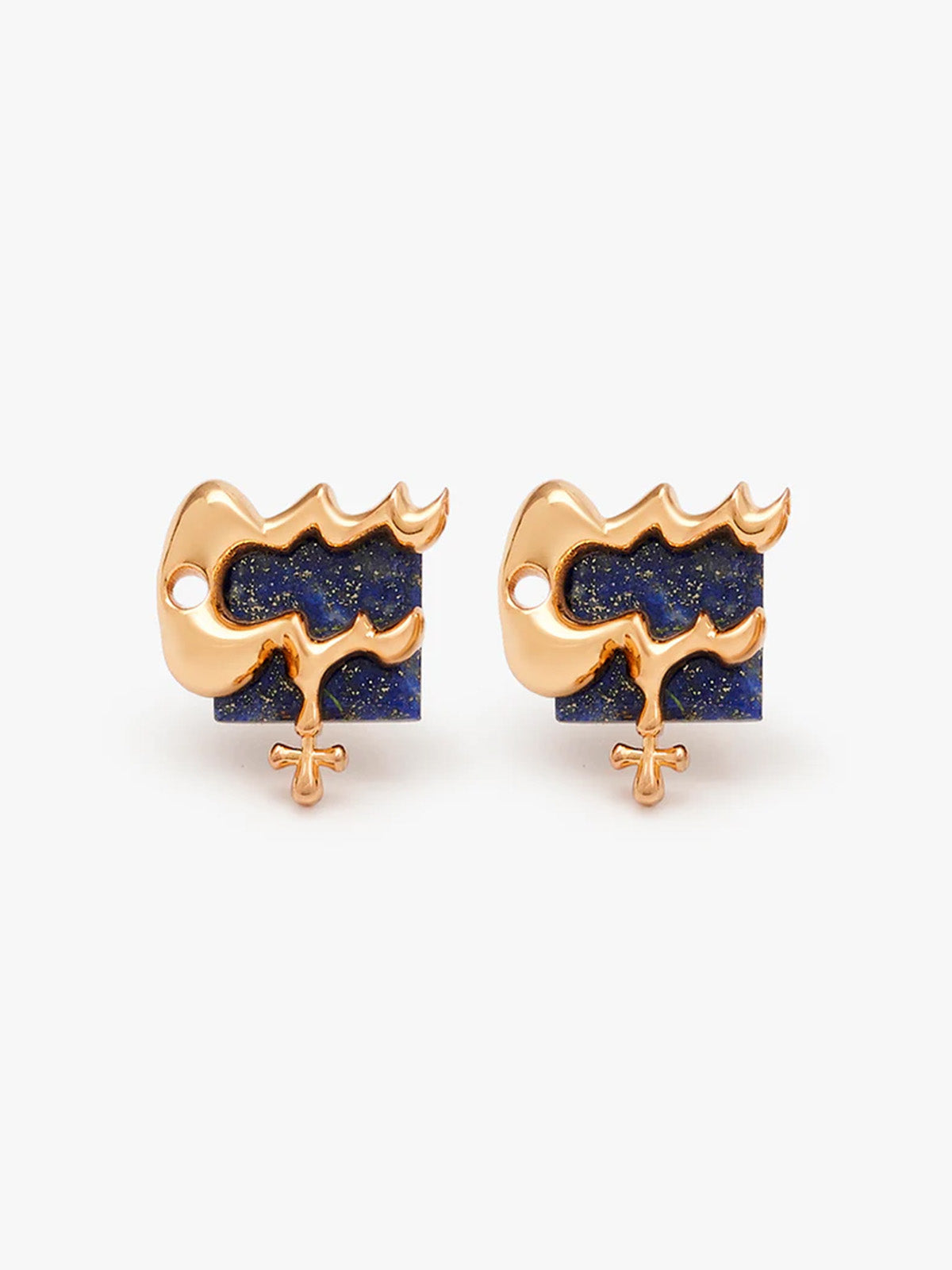 Aquarius Zodiac Studs