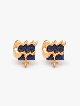 Aquarius Zodiac Studs