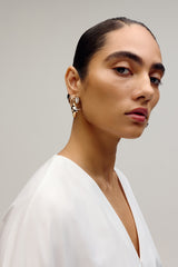 Seanymph Celestial Motif Stud Earrings