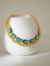 Oval Crystal Pendant Necklace