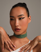 Green Multilayered Choker