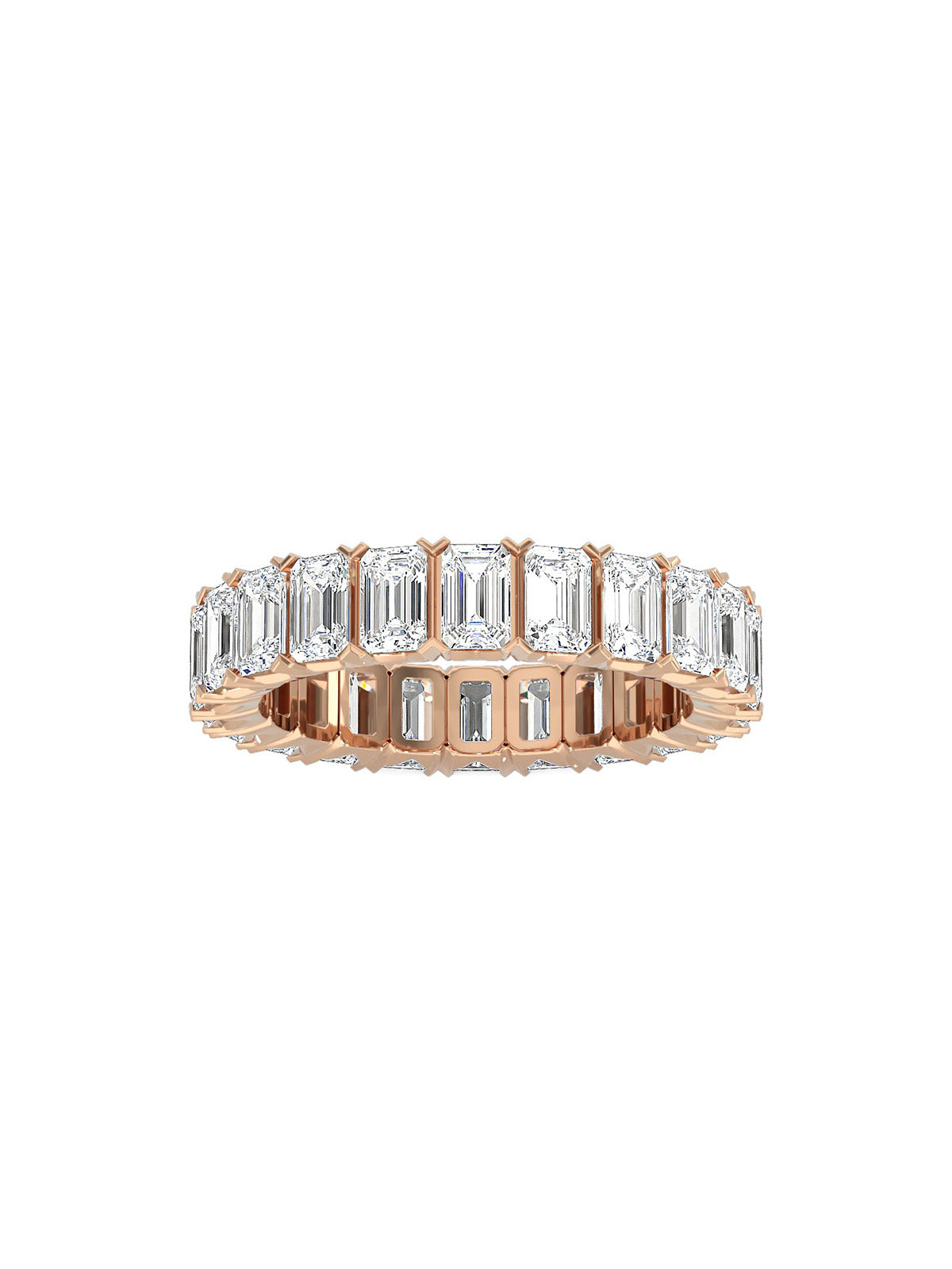 Emerald Cut Eternity Band