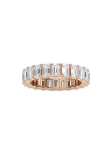 Emerald Cut Eternity Band