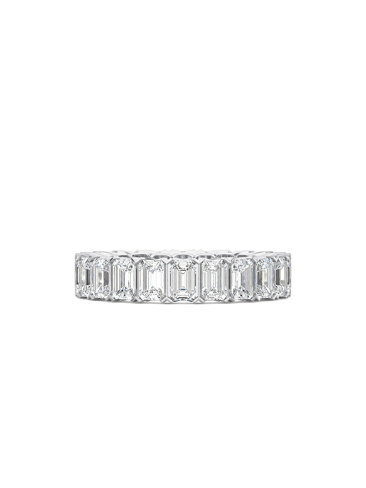 Emerald Cut Eternity Band
