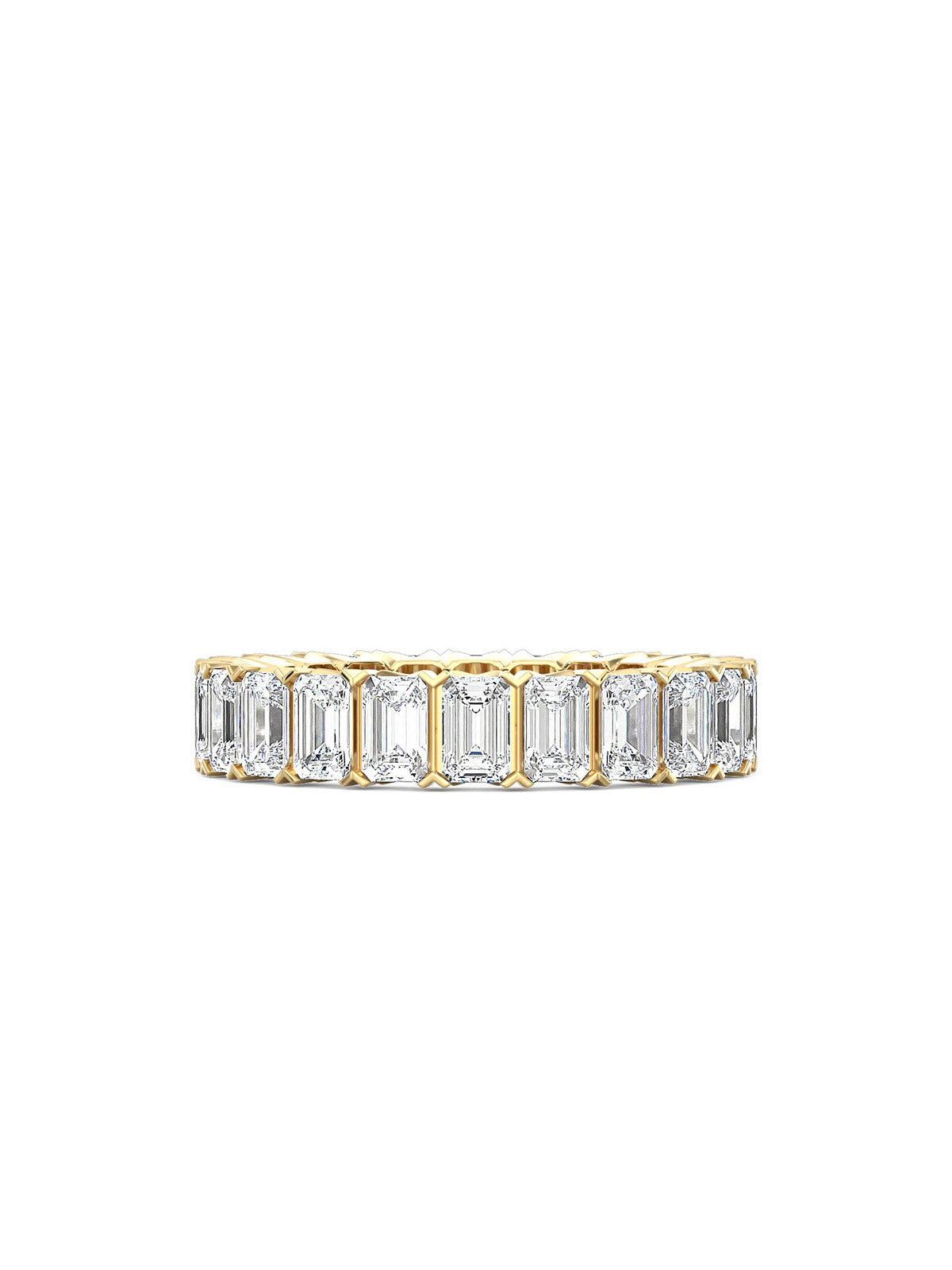 Emerald Cut Eternity Band