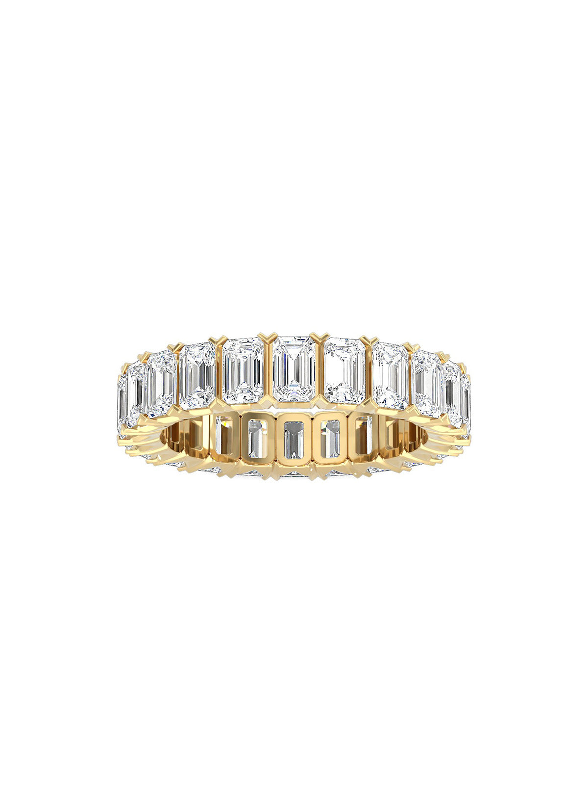 Emerald Cut Eternity Band