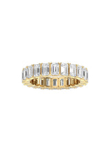Emerald Cut Eternity Band