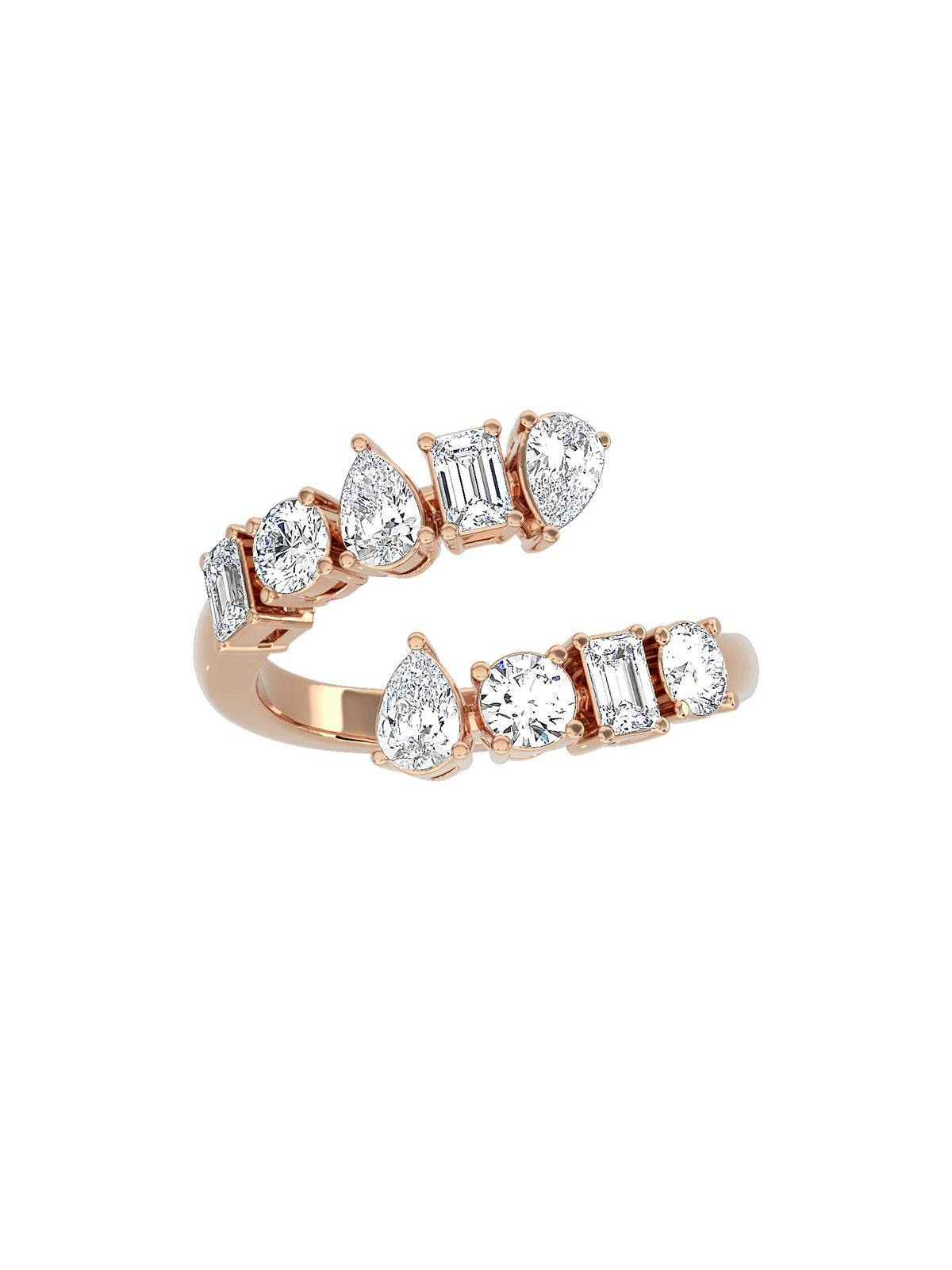 Twisted Diamond Ring