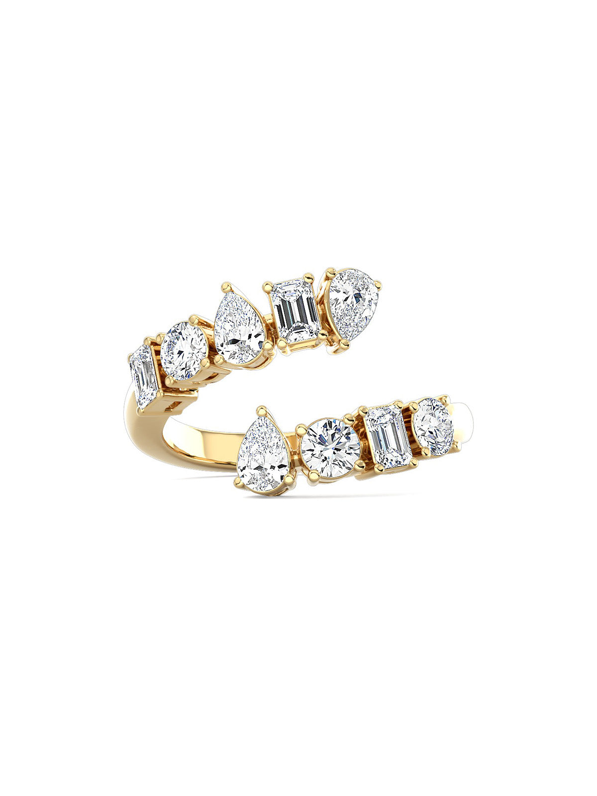Twisted Diamond Ring