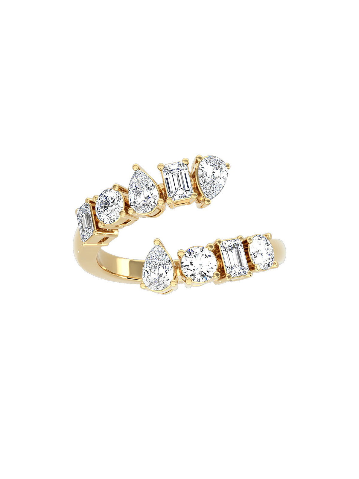 Twisted Diamond Ring