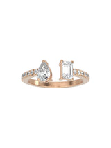 Cuff Dual Diamond Ring