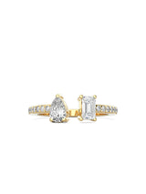 Cuff Dual Diamond Ring