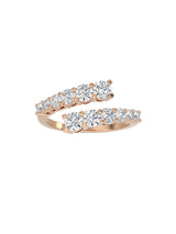 Graduating Diamond Wrap Ring