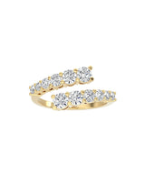 Graduating Diamond Wrap Ring