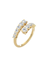 Graduating Diamond Wrap Ring
