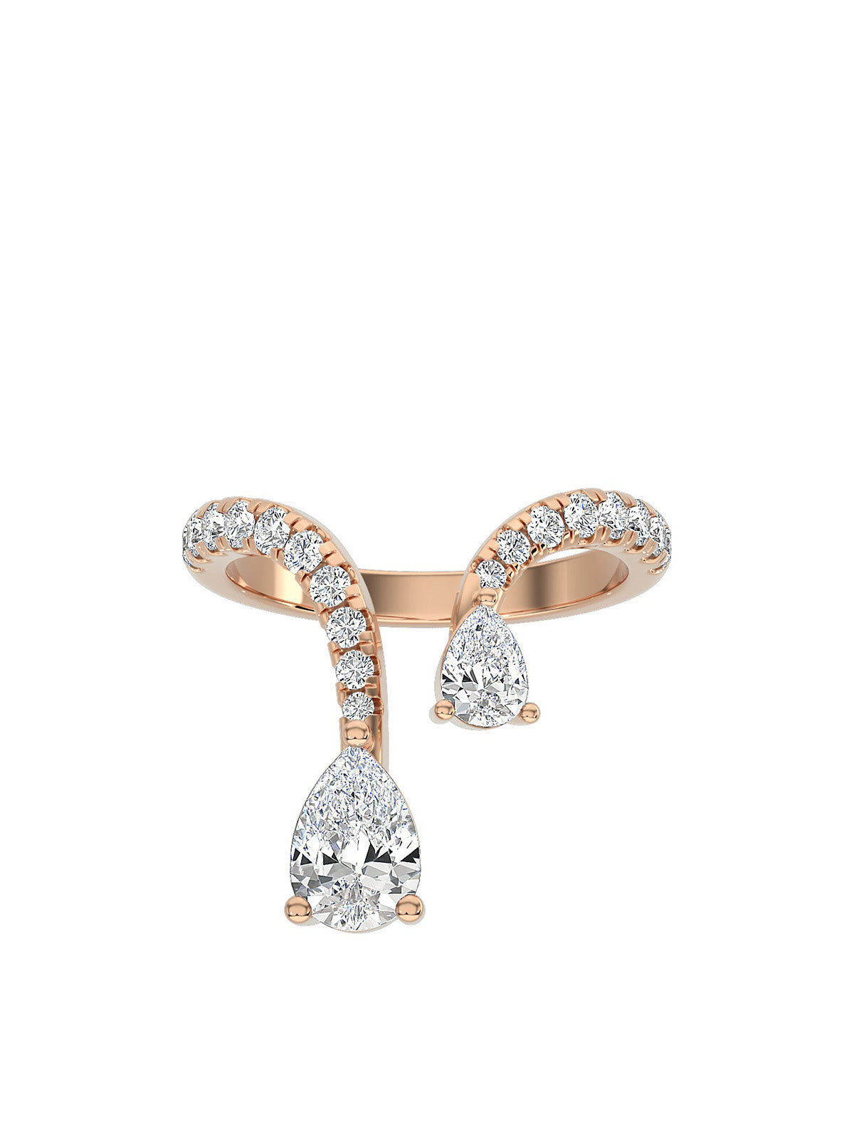 Tear Drop Duo Ring