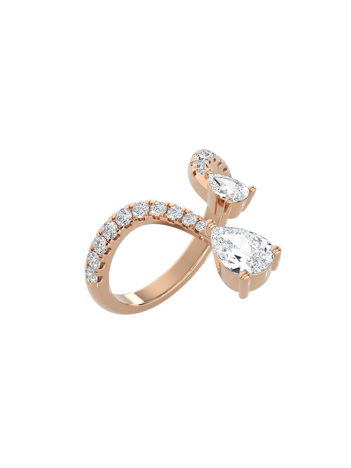 Tear Drop Duo Ring