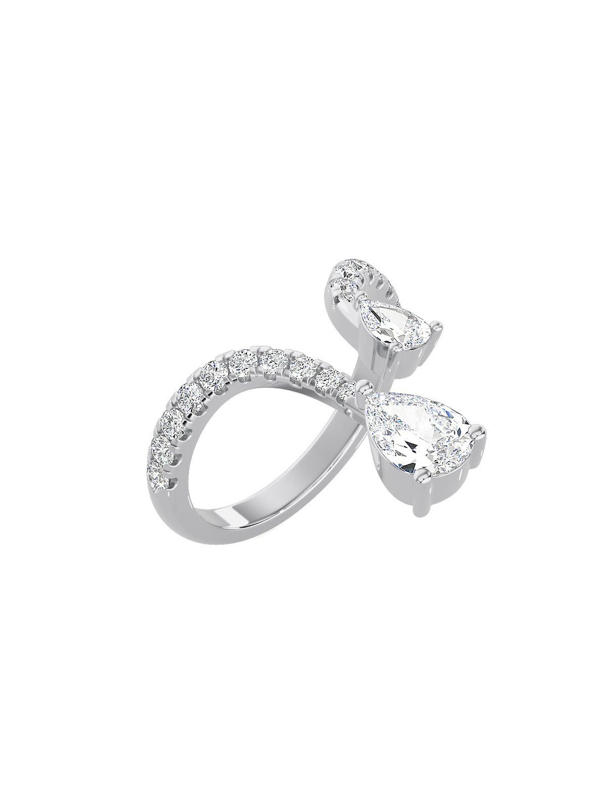 Tear Drop Duo Ring