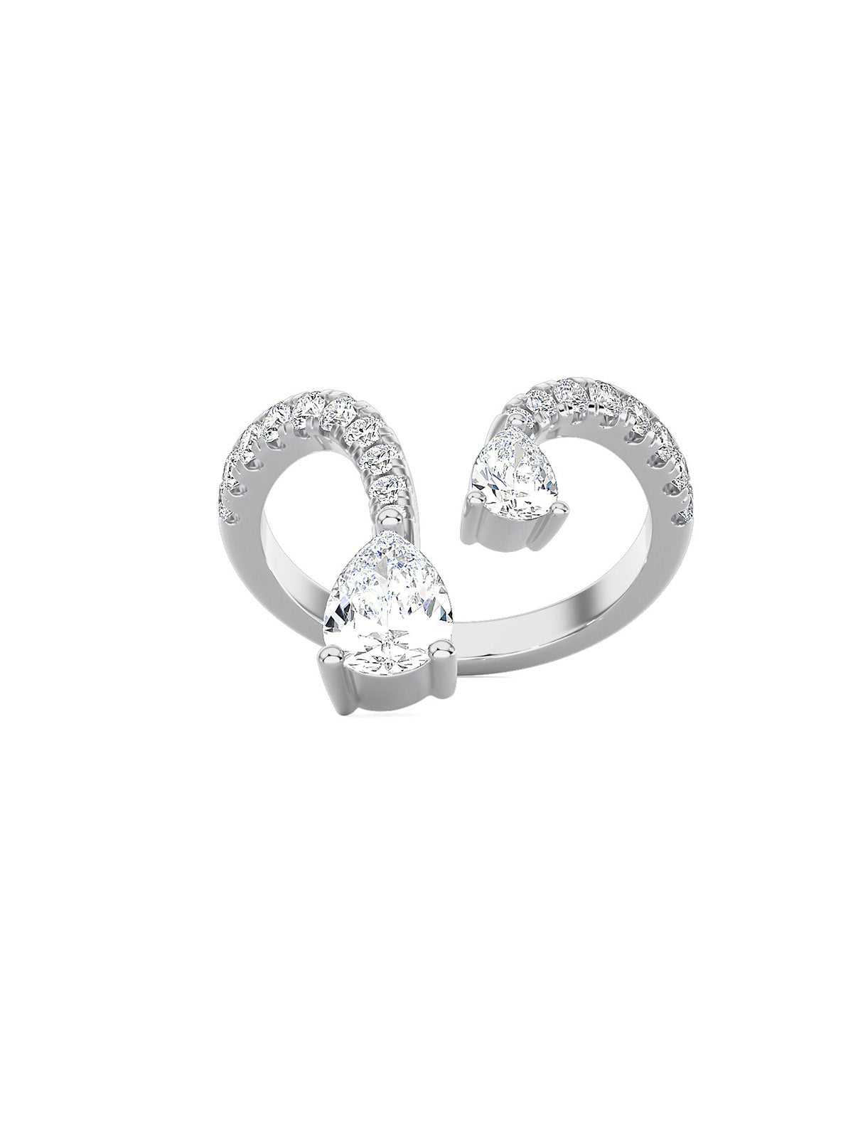 Tear Drop Duo Ring