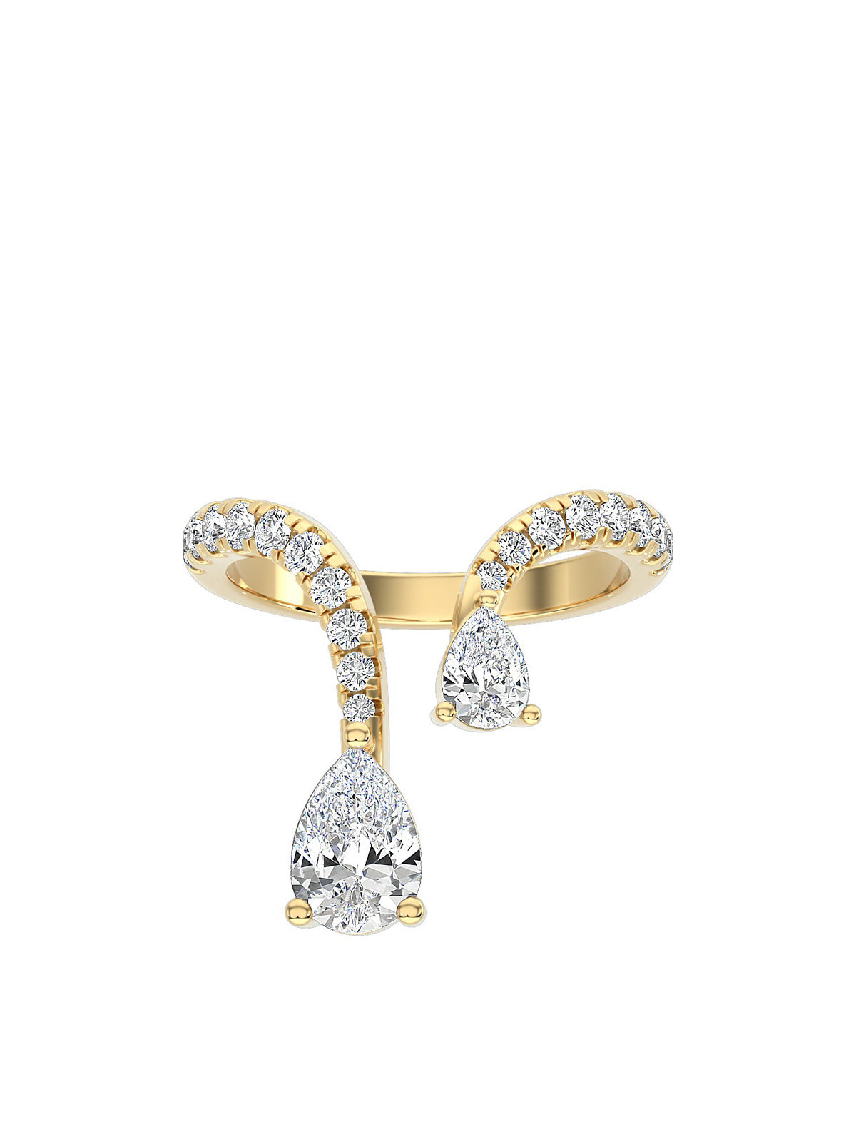 Tear Drop Duo Ring