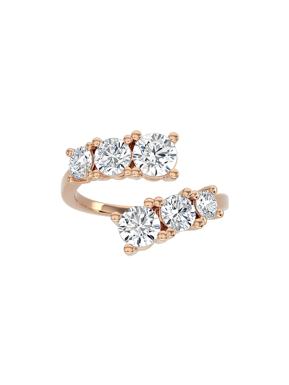 Diamond Trio Cuff Ring