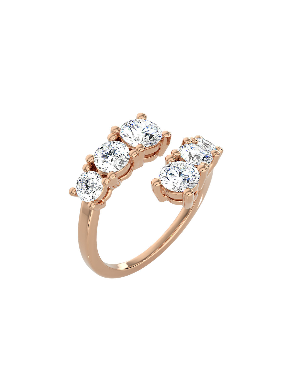 Diamond Trio Cuff Ring