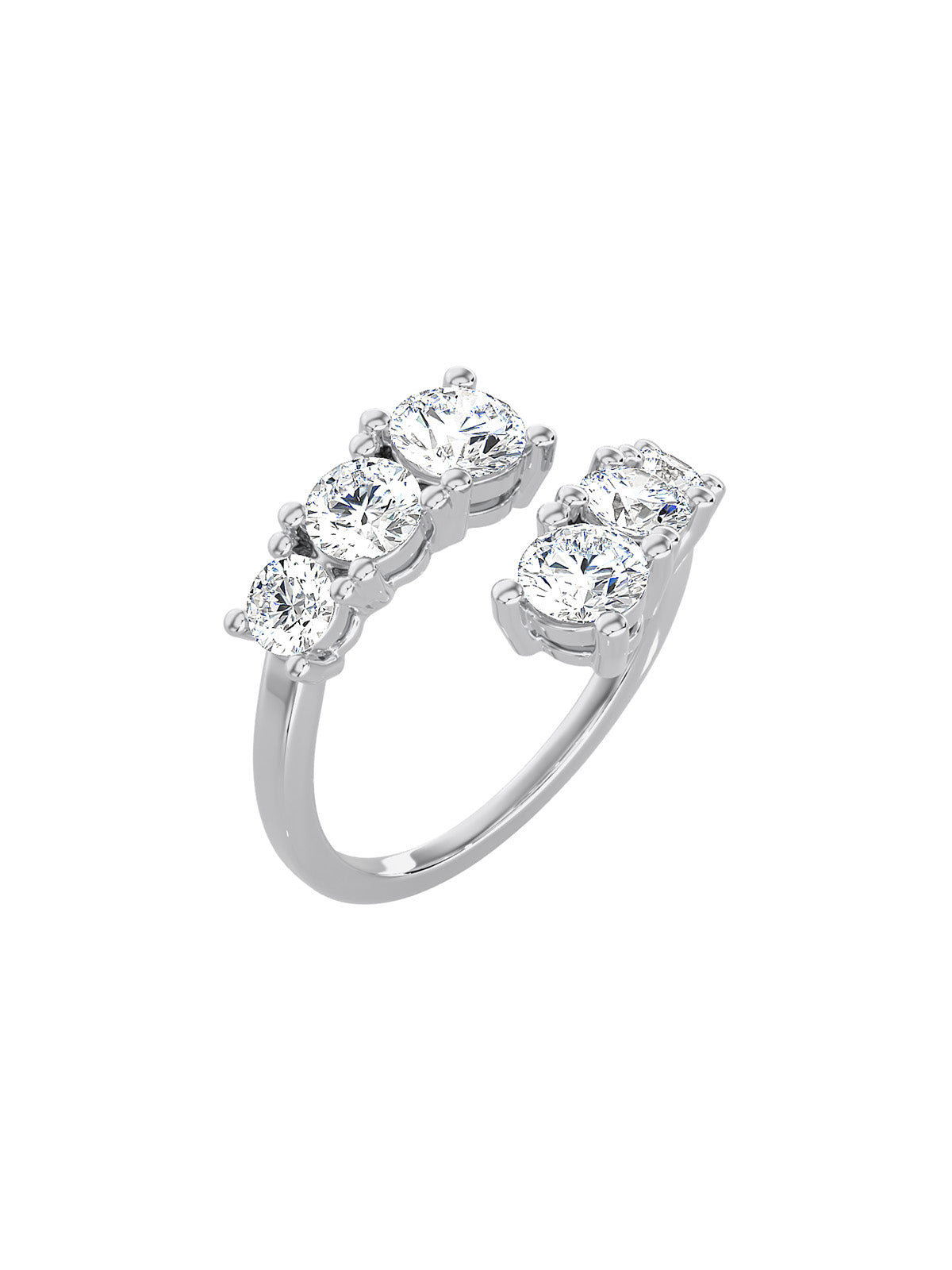 Diamond Trio Cuff Ring