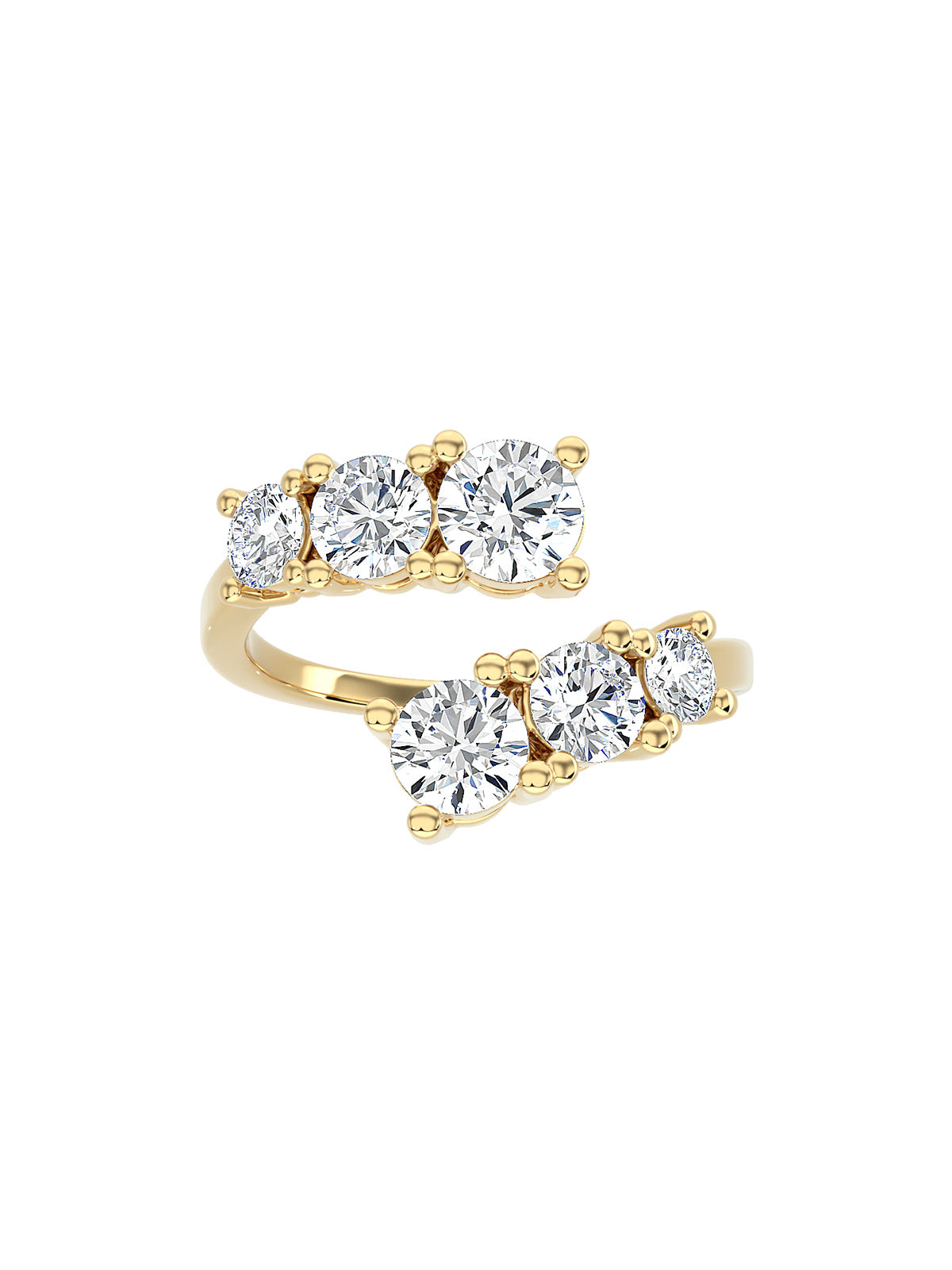 Diamond Trio Cuff Ring