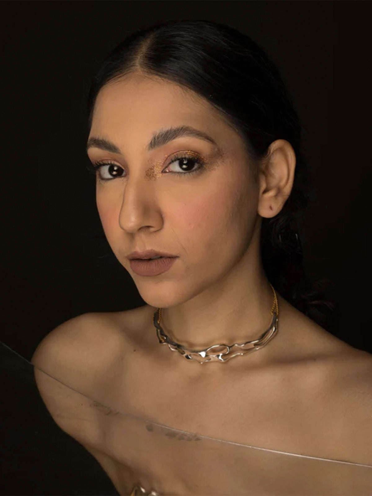 Melting Silver Choker