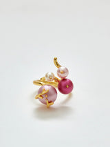 Shades of Pink Statement R Ring