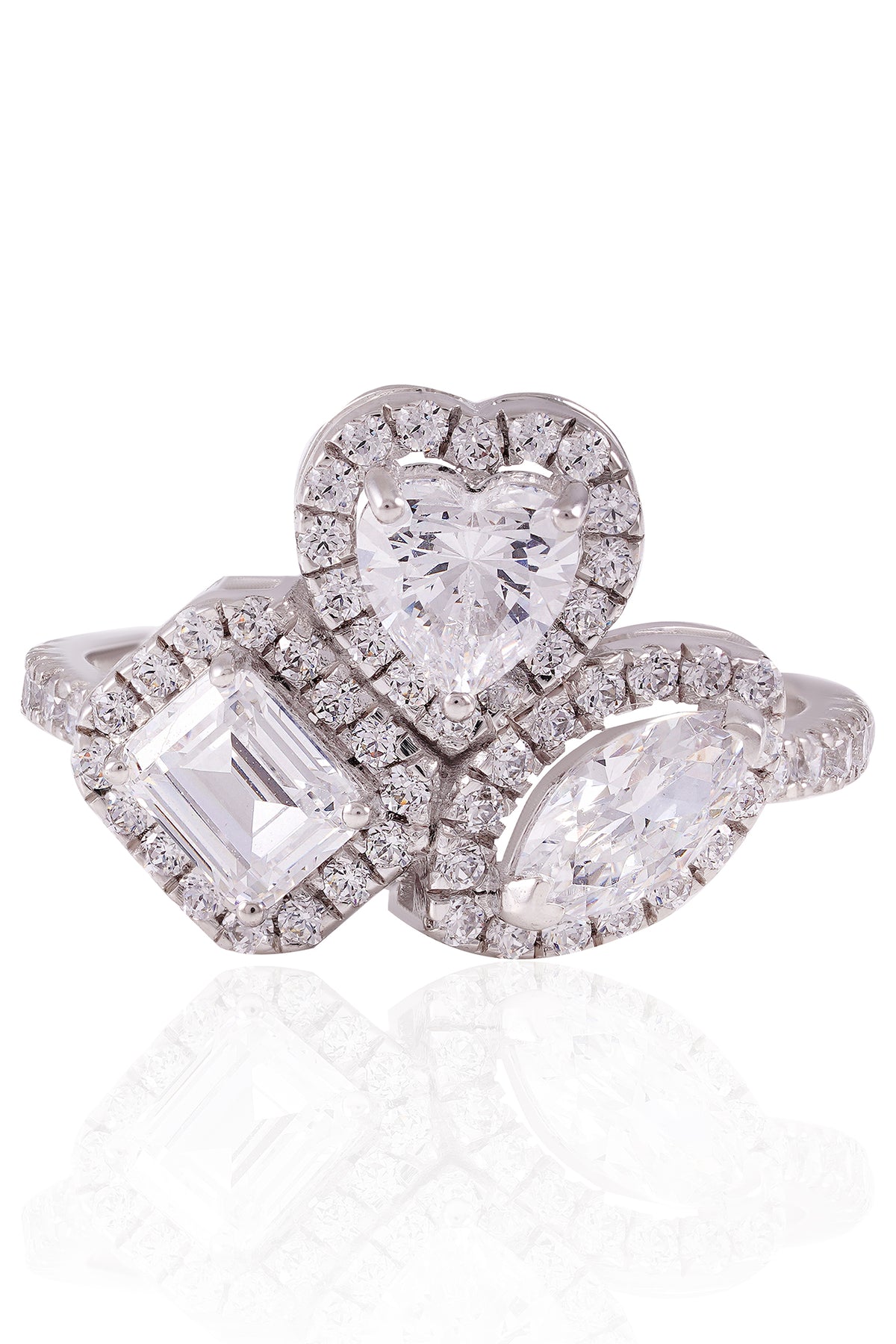 Three Stone Engagement Style Ring